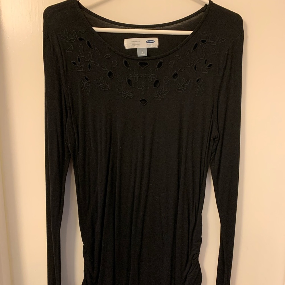 Black Long-sleeve Old Navy Maternity Top